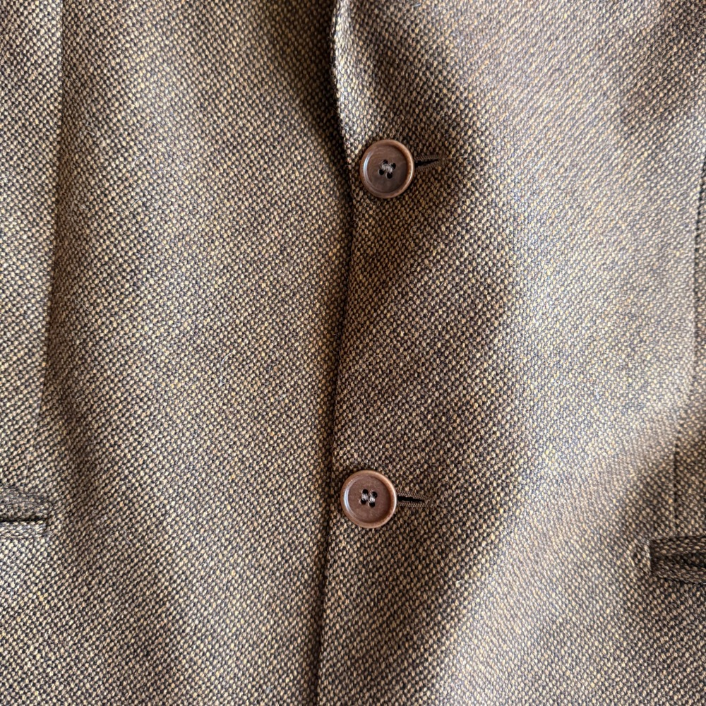 Vintage Ermenegildo Zegna Brown Cashmere Blazer Sport Coat Made in Italy 52 Mens - Picture 7 of 9